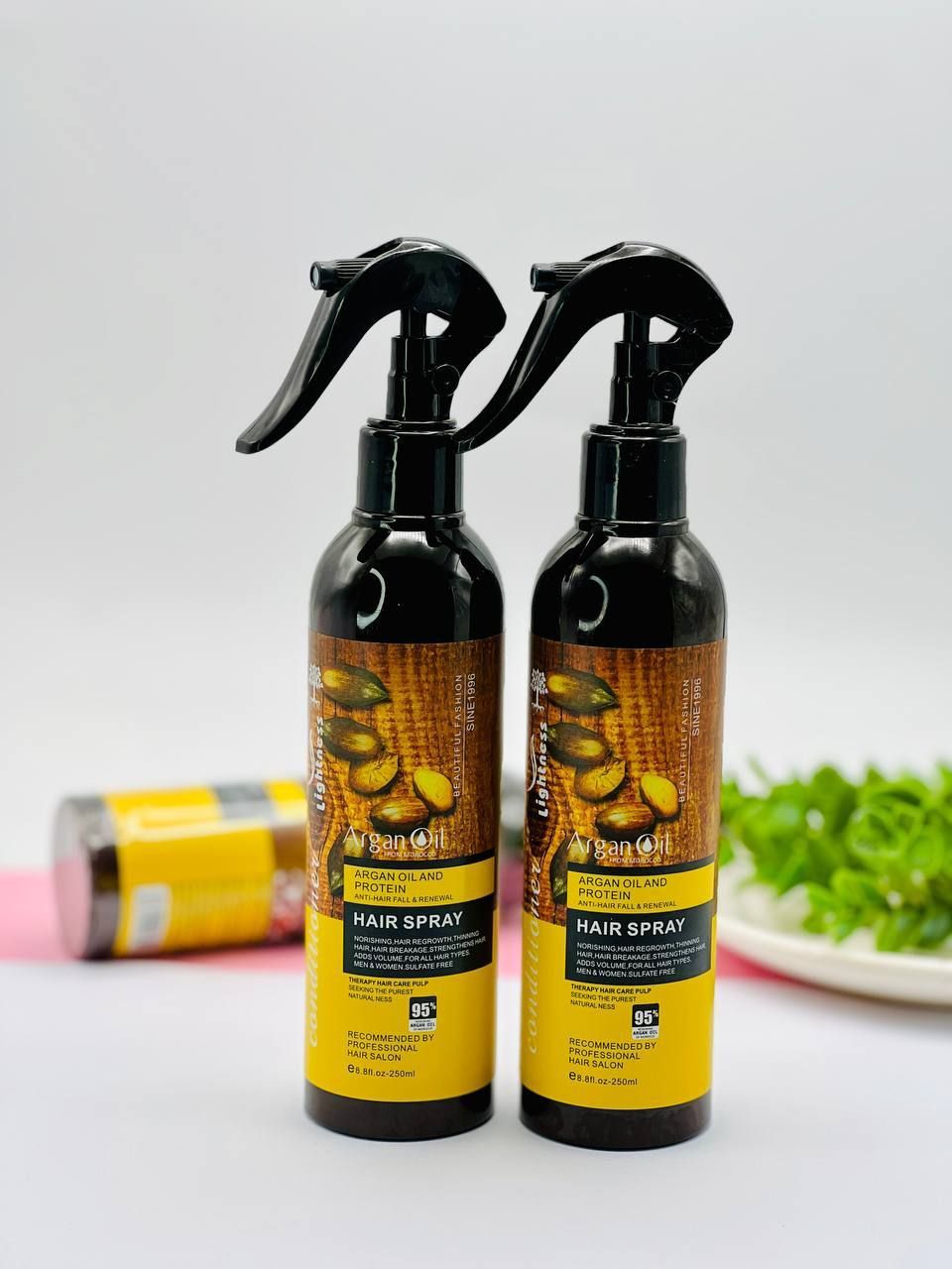 اسپری دوفاز مو لایتنس حاوی روغن آرگان