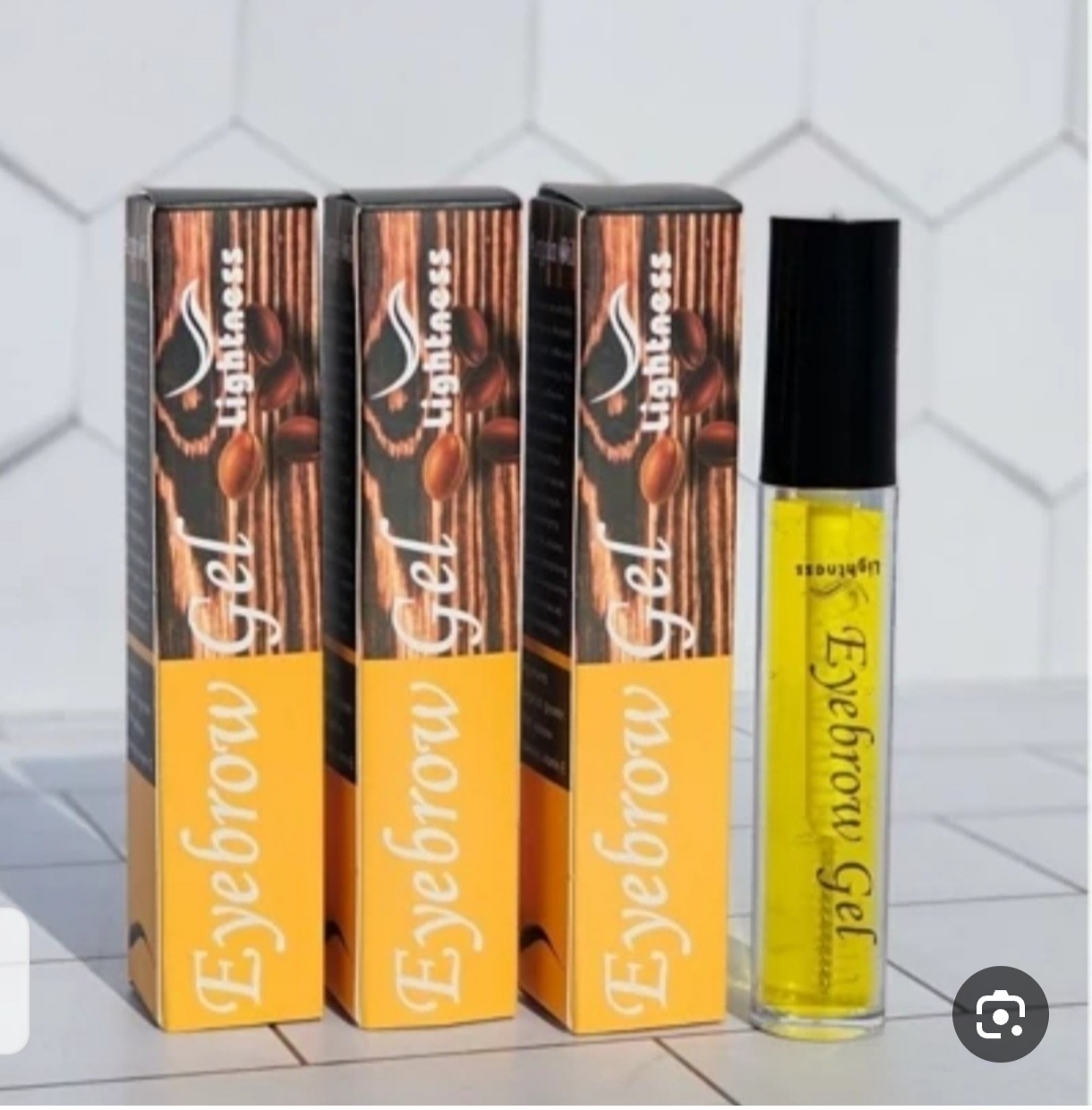 ژل ابرو ارگان لایتنس دار