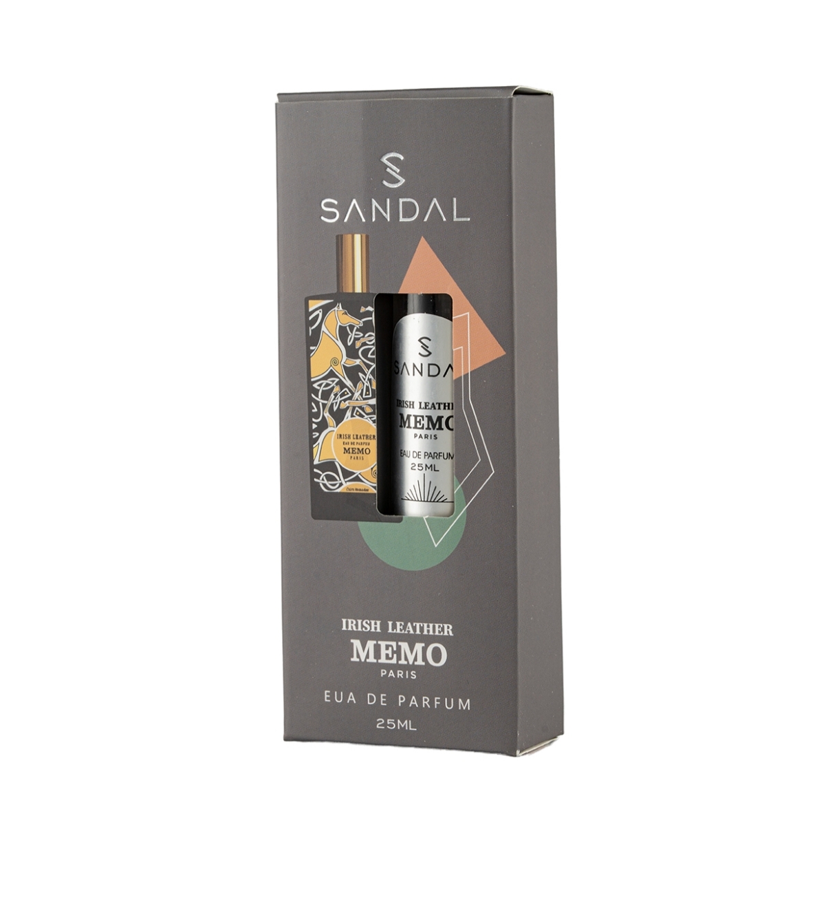 عطر جیبی مردانه صندل مدل Irish Leather Memo حجم 25 میلی لیتر